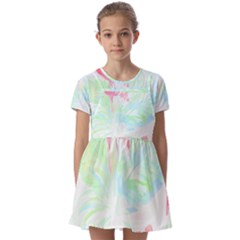 Tropical T- Shirt Tropical Graceful Forestry T- Shirt Kids  Short Sleeve Pinafore Style Dress by maxcute