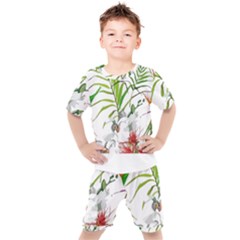 Tropical T- Shirt Tropical Handsome Preforation T- Shirt Kids  Tee And Shorts Set by maxcute