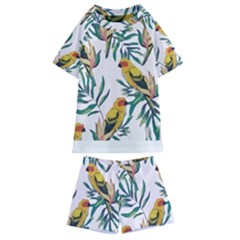 Tropical T- Shirt Tropical Magnificent Inforested T- Shirt Kids  Swim Tee And Shorts Set by maxcute