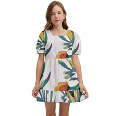 Tropical T- Shirt Tropical Magnificent Inforested T- Shirt Kids  Short Sleeve Dolly Dress by maxcute