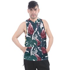 Tropical T- Shirt Tropical Magnificent Tiger T- Shirt Men s Sleeveless Hoodie by maxcute