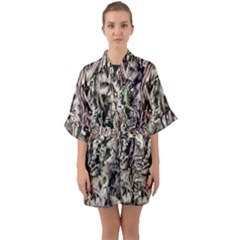 Tobias Half Sleeve Satin Kimono  by MRNStudios