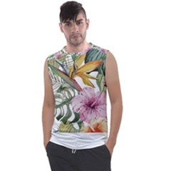 Tropical T- Shirt Tropical Modern Summer T- Shirt Men s Regular Tank Top by maxcute