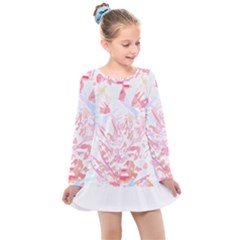 Tropical T- Shirt Tropical Noble Deform T- Shirt Kids  Long Sleeve Dress by maxcute