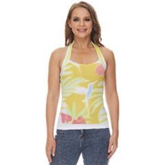 Tropical T- Shirt Tropical Pattern Feminiflorative T- Shirt Basic Halter Top by maxcute