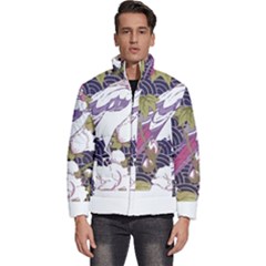 Tropical T- Shirt Tropical Pattern Floriculture T- Shirt Men s Puffer Bubble Jacket Coat