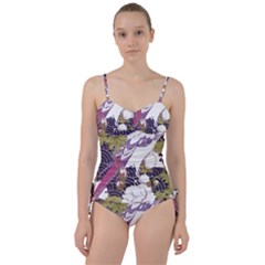 Tropical T- Shirt Tropical Pattern Floriculture T- Shirt Sweetheart Tankini Set