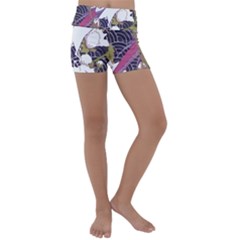 Tropical T- Shirt Tropical Pattern Floriculture T- Shirt Kids  Lightweight Velour Yoga Shorts