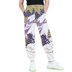 Tropical T- Shirt Tropical Pattern Floriculture T- Shirt Kids  Elastic Waist Pants