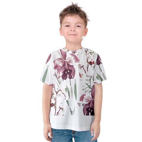 Tropical T- Shirt Tropical Pattern Hawaii T- Shirt Kids  Cotton Tee by maxcute