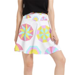 Umbrella T- Shirt Summer Vacation  Umbrella Pattern (funny) T- Shirt Waistband Skirt by maxcute