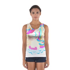 Unicorn Lover T- Shirt Cartoon Little Unicorn  T- Shirt Sport Tank Top  by maxcute