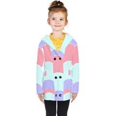 Very Peri T- Shirt Large Very Peri Pattern T- Shirt Kids  Double Breasted Button Coat by maxcute