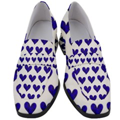  Women s Chunky Heel Loafers W/hearts by VIBRANT