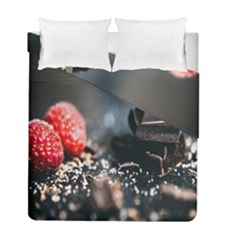 Chocolate Dark Duvet Cover Double Side (full/ Double Size) by artworkshop