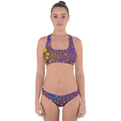 Bubble color Cross Back Hipster Bikini Set