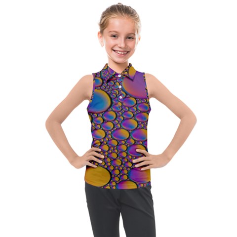 Bubble Color Kids  Sleeveless Polo Tee by artworkshop