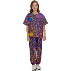 Bubble color Kids  Tee and Pants Sports Set