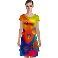 Colorfull Pattern Cap Sleeve Nightdress by artworkshop