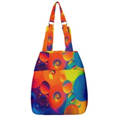 Colorfull Pattern Center Zip Backpack by artworkshop