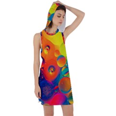 Colorfull Pattern Racer Back Hoodie Dress by artworkshop
