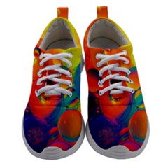 Colorfull Pattern Women Athletic Shoes by artworkshop