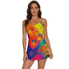 Colorfull Pattern 2-in-1 Flare Activity Dress by artworkshop