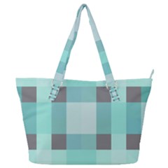 Square Crosses Check 1  Full Print Shoulder Bag by Mazipoodles