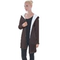 Mahogany Muse Longline Hooded Cardigan View1