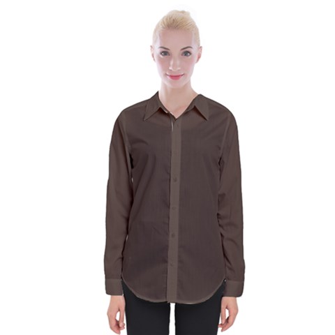 Mahogany Muse Womens Long Sleeve Shirt by HWDesign