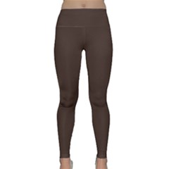 Mahogany Muse Lightweight Velour Classic Yoga Leggings by HWDesign