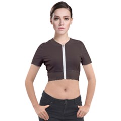 Mahogany Muse Short Sleeve Cropped Jacket by HWDesign