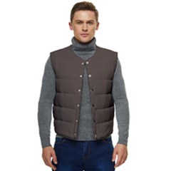 Mahogany Muse Men s Short Button Up Puffer Vest	 by HWDesign