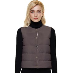 Mahogany Muse Women s Short Button Up Puffer Vest by HWDesign