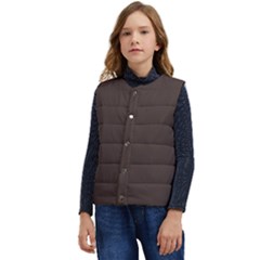 Mahogany Muse Kid s Short Button Up Puffer Vest	 by HWDesign