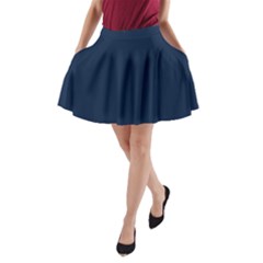 Sapphire Elegance A-line Pocket Skirt by HWDesign