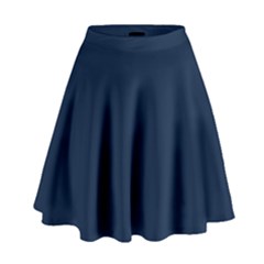 Sapphire Elegance High Waist Skirt