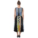 Pencil colorfull pattern Midi Tie-Back Chiffon Dress View2