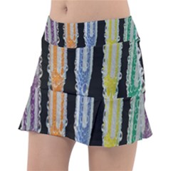 Pencil Colorfull Pattern Classic Tennis Skirt