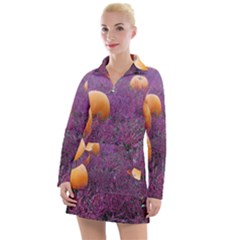  Autumn Decoration Autumn Flowers Autumn Plant Women s Long Sleeve Casual Dress by artworkshop