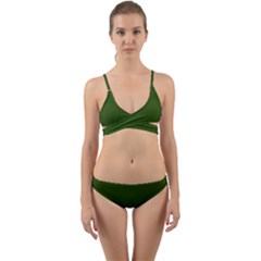 Forest Obsidian Wrap Around Bikini Set by HWDesign