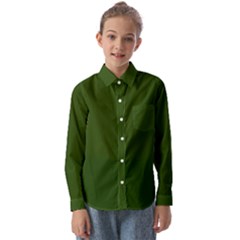 Forest Obsidian Kids  Long Sleeve Shirt by HWDesign