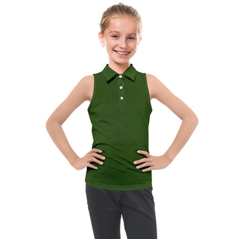 Forest Obsidian Kids  Sleeveless Polo Tee by HWDesign