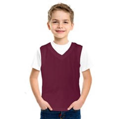 Burgundy Scarlet Kids  Basketball Tank Top by BohoMe