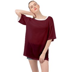 Burgundy Scarlet Oversized Chiffon Top by BohoMe