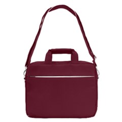 Burgundy Scarlet Macbook Pro 16  Shoulder Laptop Bag by BohoMe