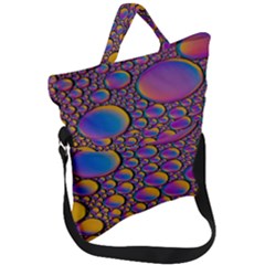 Bubble Color Fold Over Handle Tote Bag by artworkshop