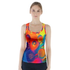 Colorfull Pattern Racer Back Sports Top by artworkshop