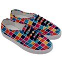 Square Plaid Checkered Pattern Men s Classic Low Top Sneakers View3
