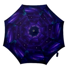 Abstract Colorful Pattern Design Hook Handle Umbrellas (medium)